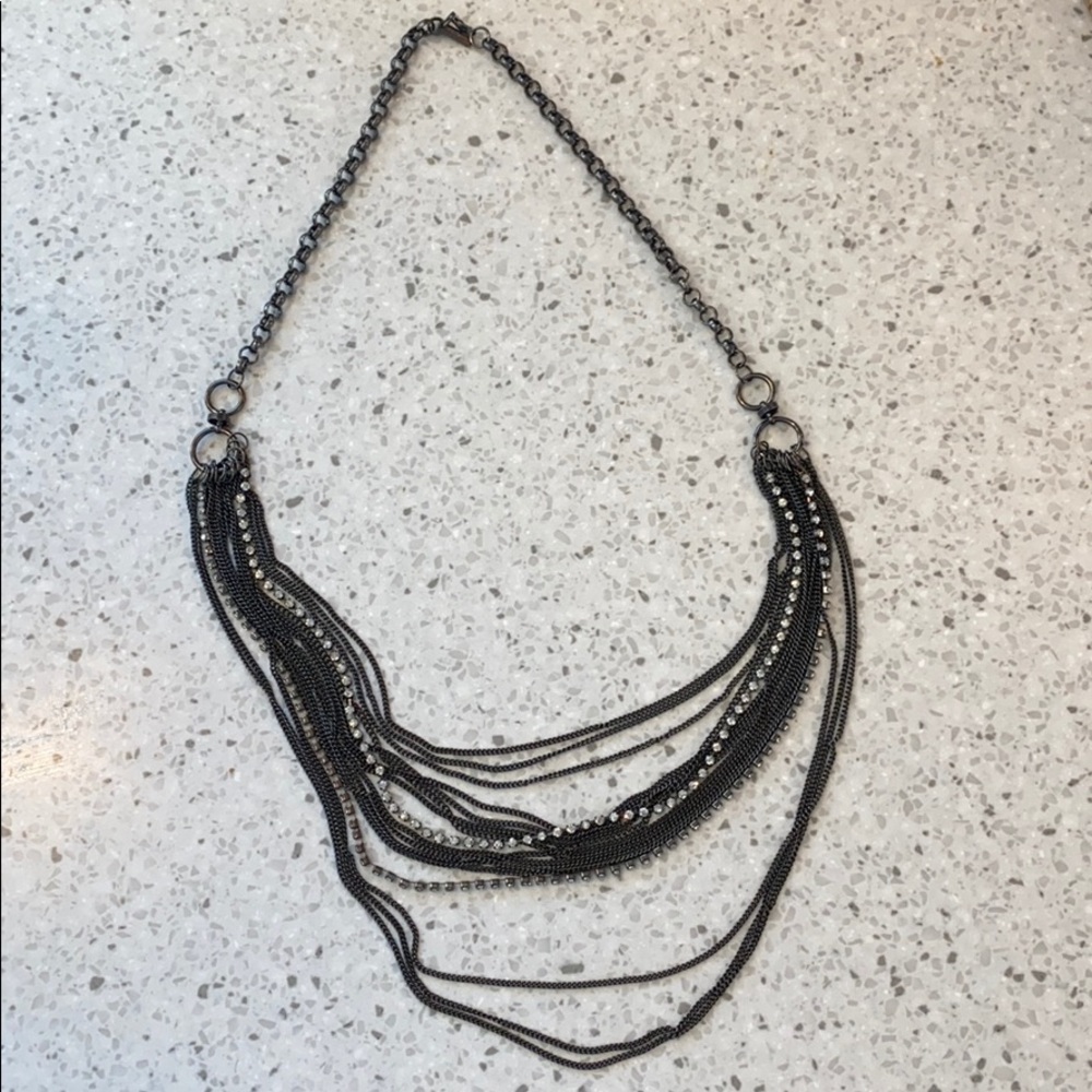 Multi strand mixed necklace